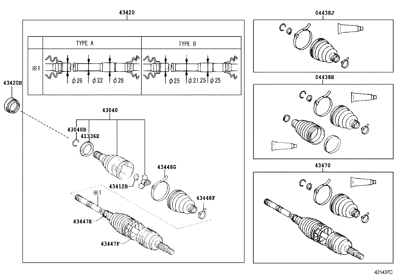  PORTE |  FRONT DRIVE SHAFT