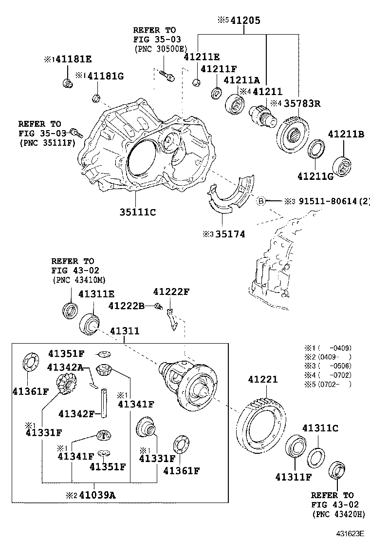  PORTE |  FRONT AXLE HOUSING DIFFERENTIAL