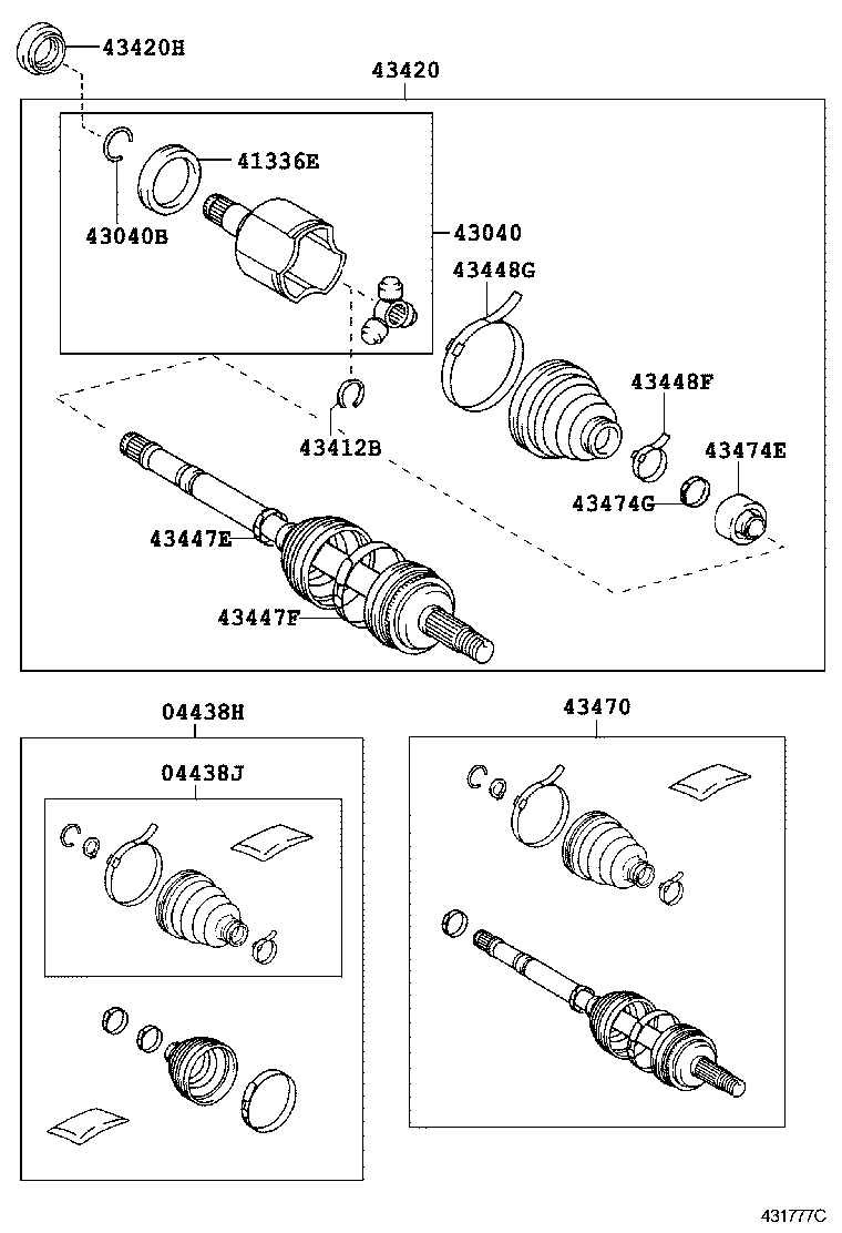  AURIS |  FRONT DRIVE SHAFT