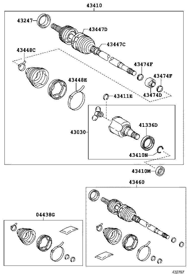  PRIUS PLUG IN LEASE |  FRONT DRIVE SHAFT