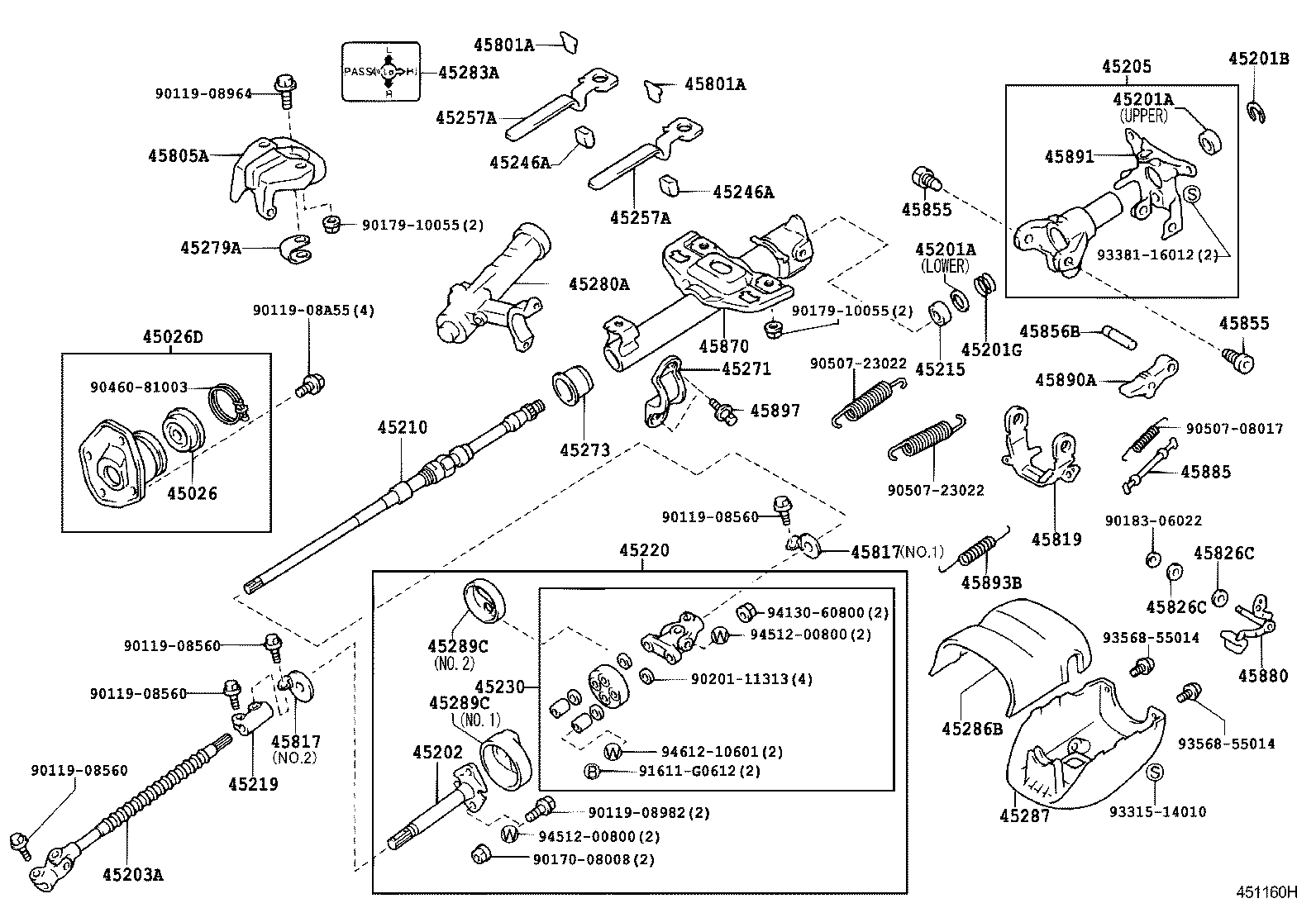  LAND CRUISER 100 |  STEERING COLUMN SHAFT