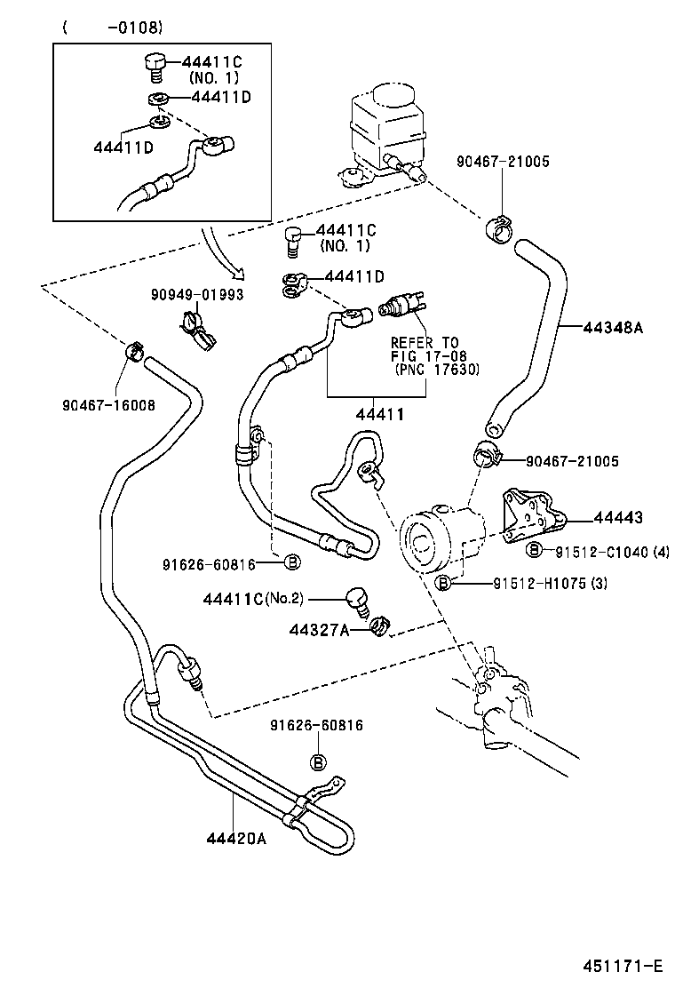  LAND CRUISER 100 |  POWER STEERING TUBE
