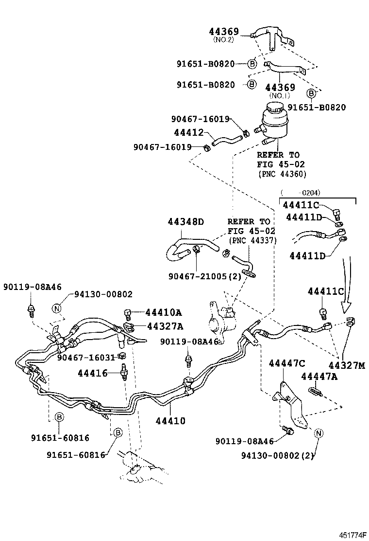  DYNA TOYOACE |  POWER STEERING TUBE