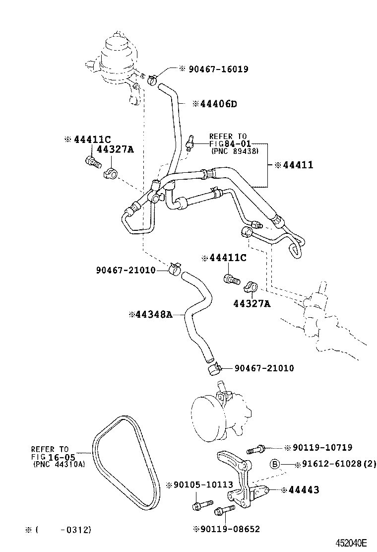 CROWN CROWN MAJESTA |  POWER STEERING TUBE