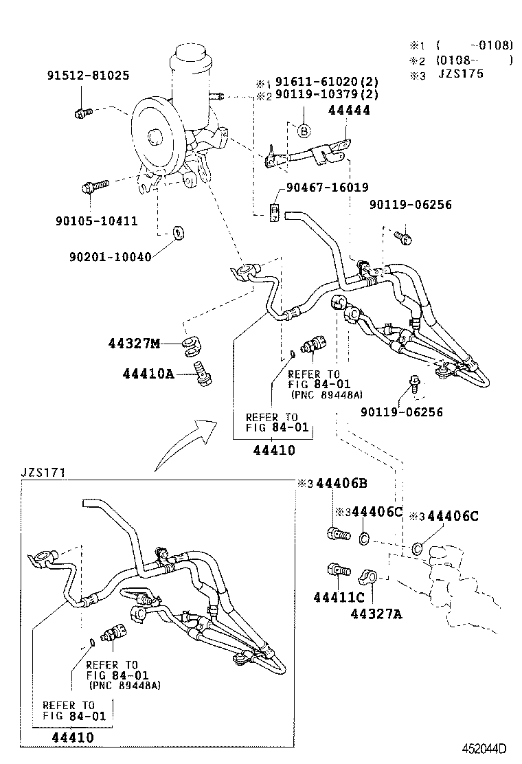  CROWN CROWN MAJESTA |  POWER STEERING TUBE