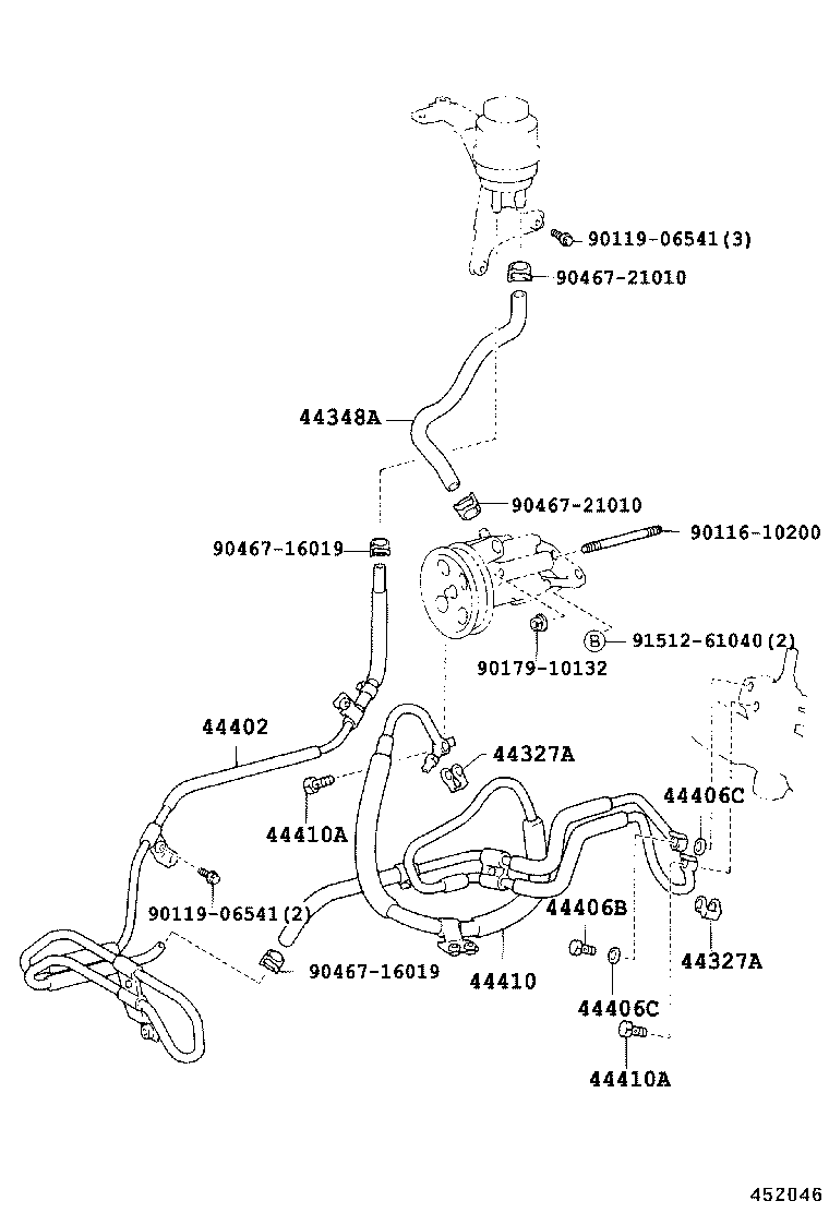  CROWN CROWN MAJESTA |  POWER STEERING TUBE