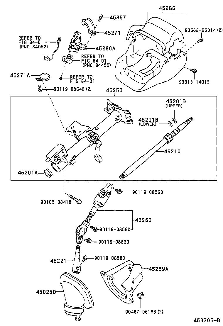  CALDINA |  STEERING COLUMN SHAFT