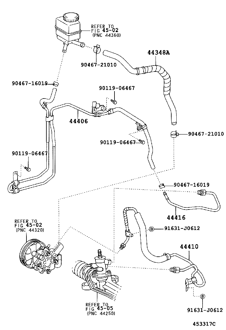  CALDINA |  POWER STEERING TUBE