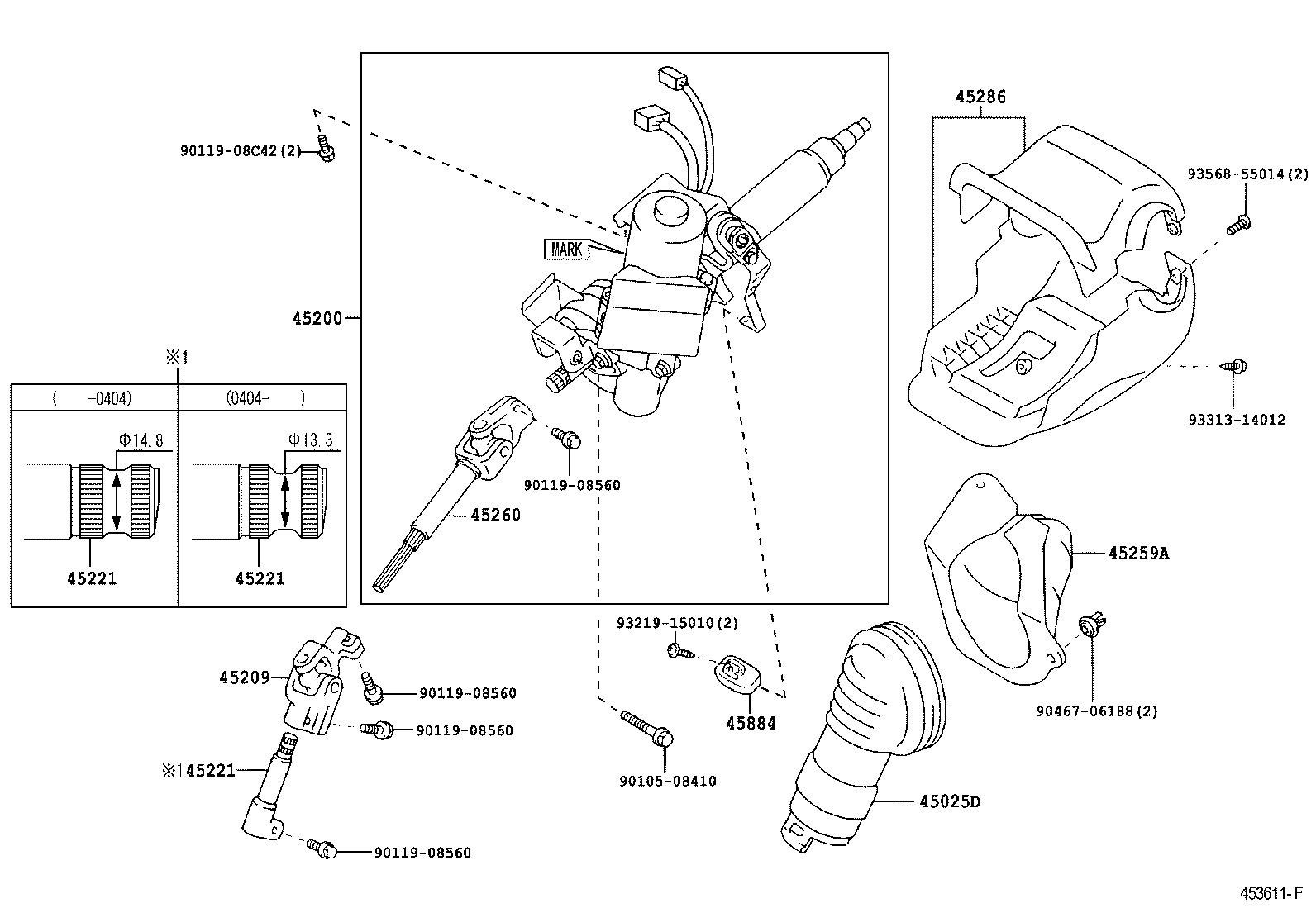  PRIUS |  STEERING COLUMN SHAFT