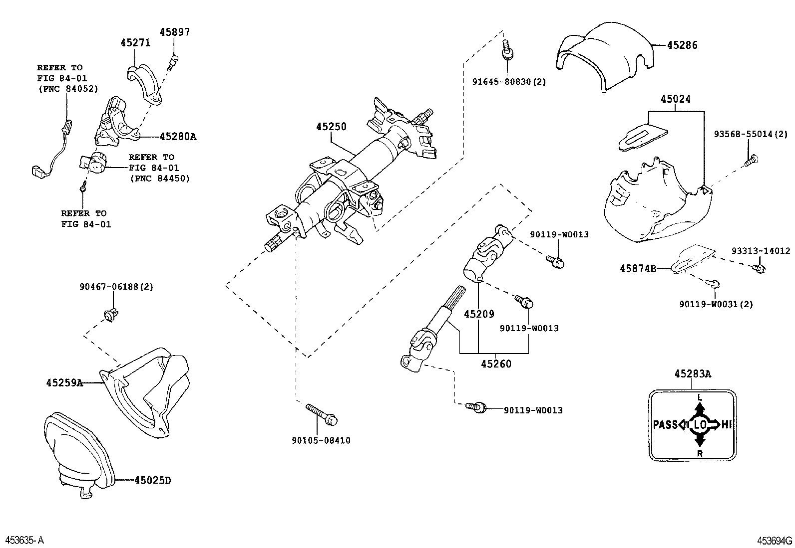  AVENSIS |  STEERING COLUMN SHAFT