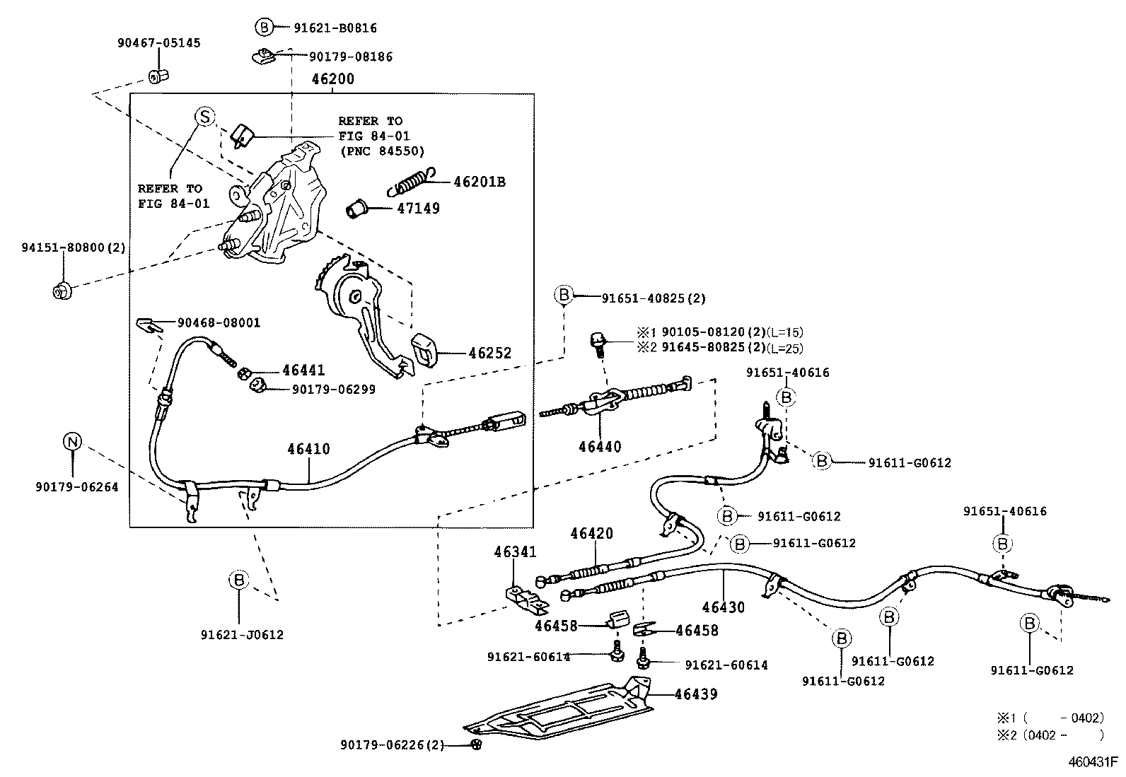  PREMIO ALLION |  PARKING BRAKE CABLE