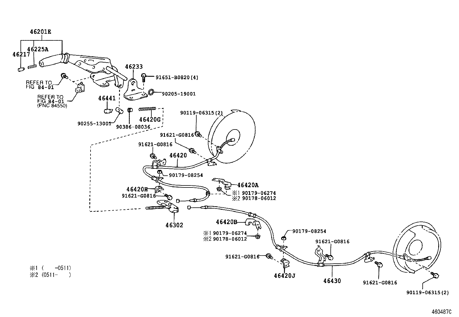  LAND CRUISER PRADO |  PARKING BRAKE CABLE