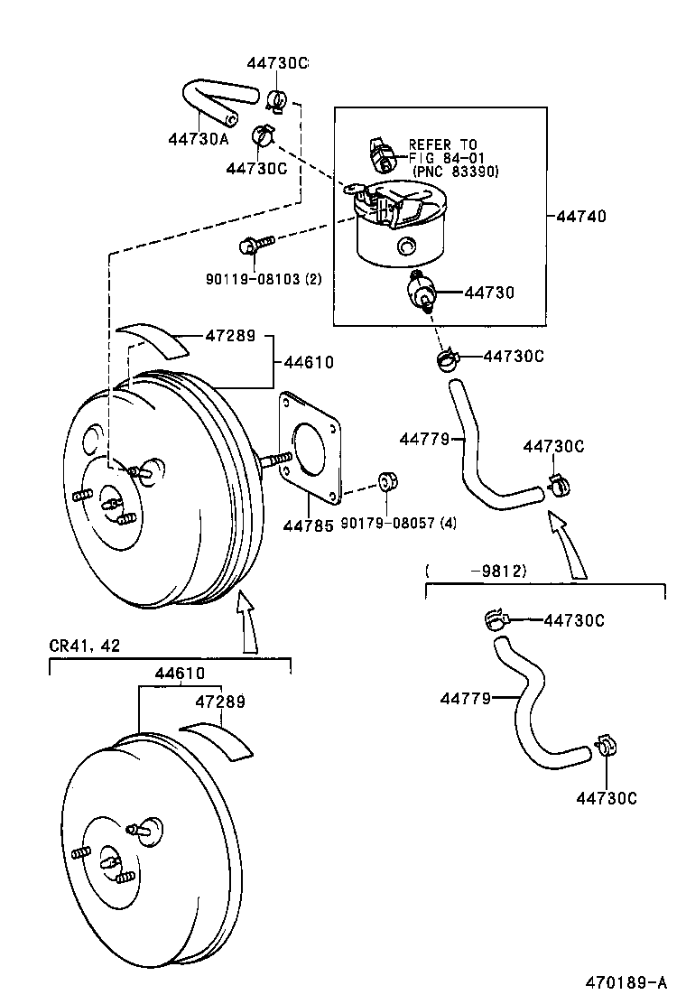  LITE TOWNACE NOAH V |  BRAKE BOOSTER VACUUM TUBE