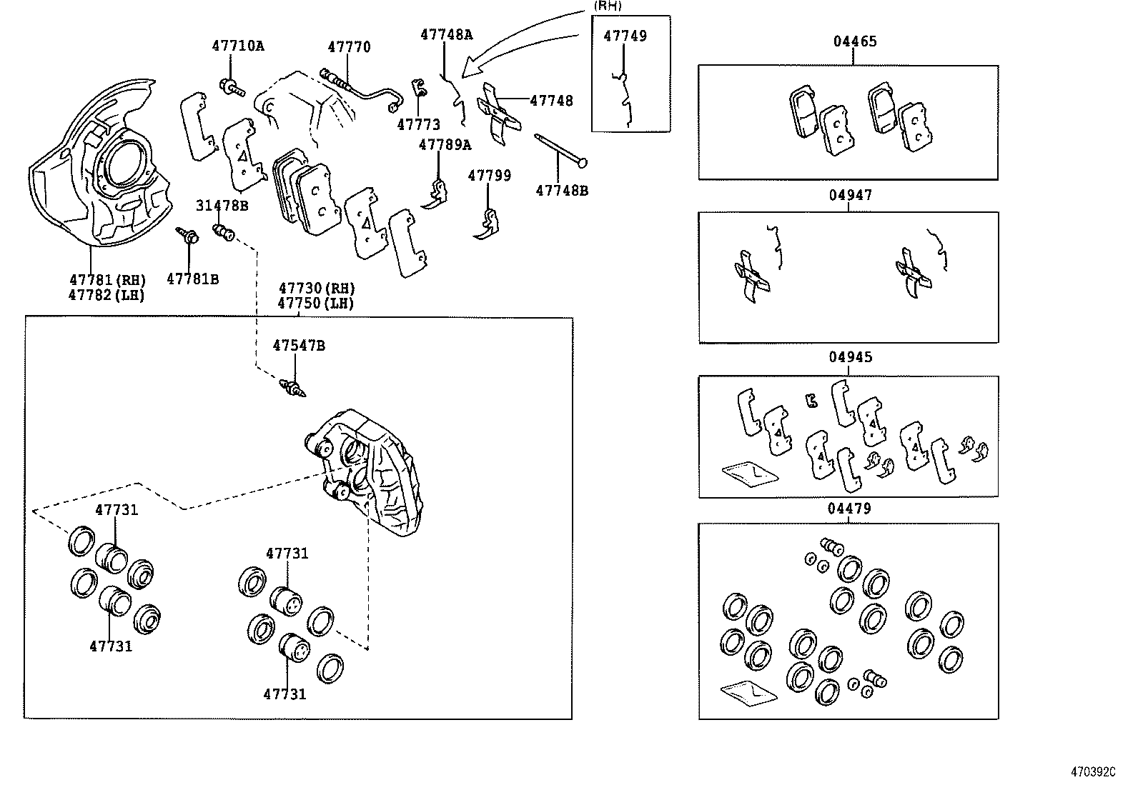  CENTURY |  FRONT DISC BRAKE CALIPER DUST COVER