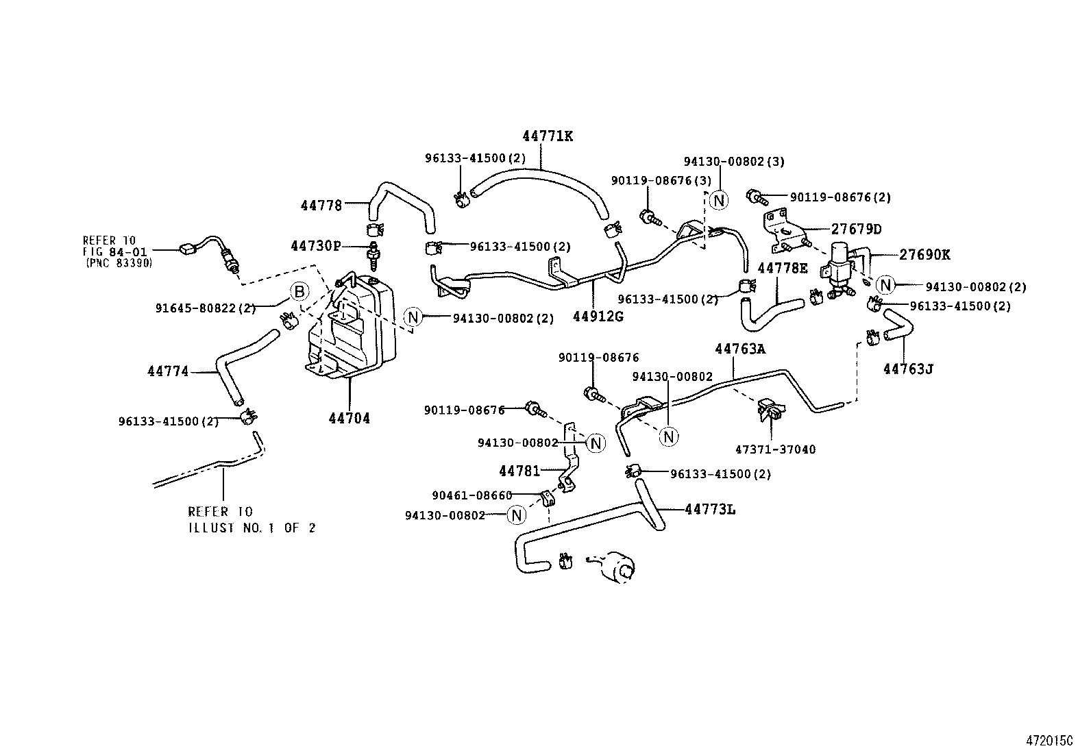  DYNA TOYOACE |  BRAKE BOOSTER VACUUM TUBE