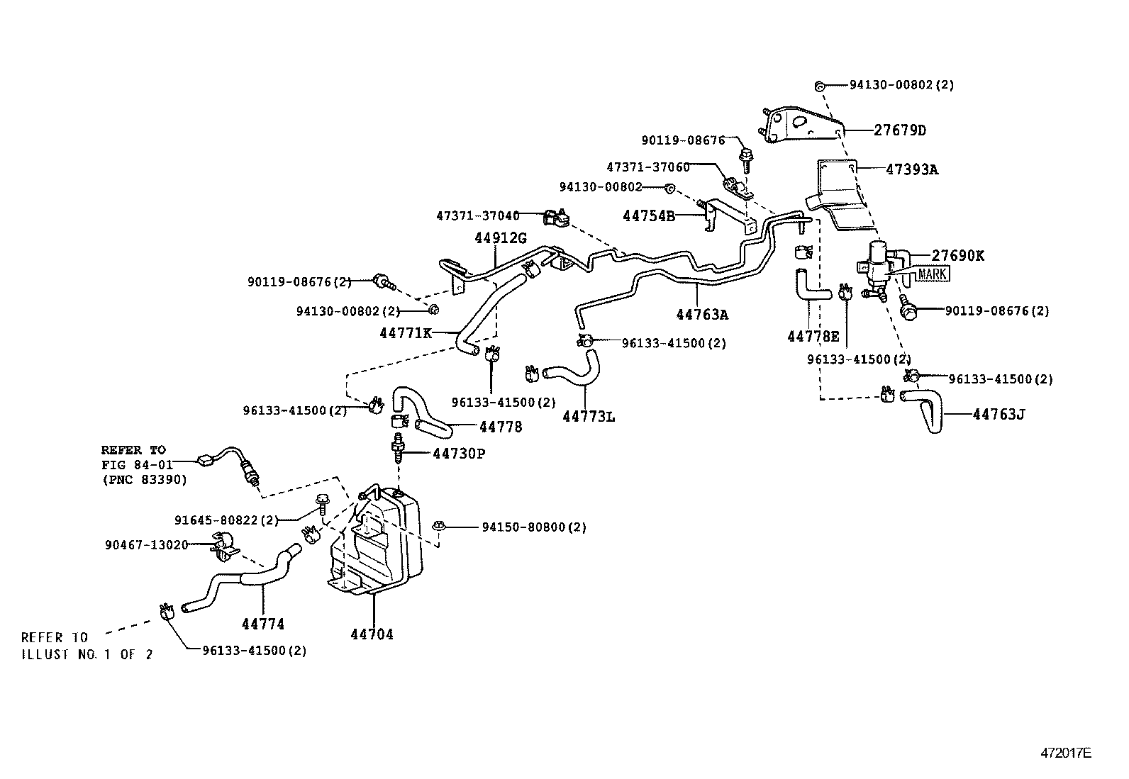  DYNA TOYOACE |  BRAKE BOOSTER VACUUM TUBE