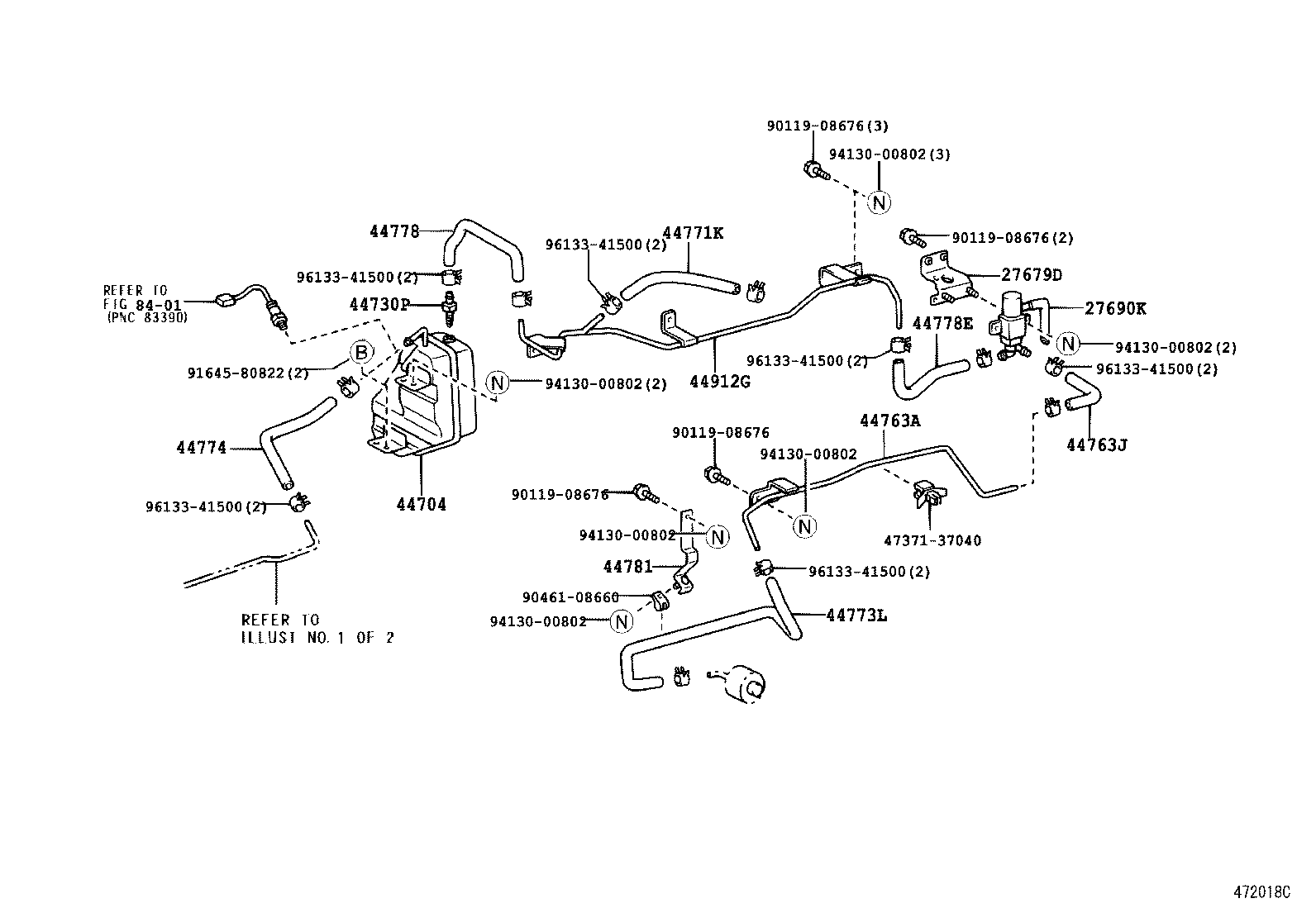  DYNA TOYOACE |  BRAKE BOOSTER VACUUM TUBE