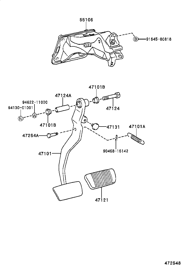 BREVIS |  BRAKE PEDAL BRACKET