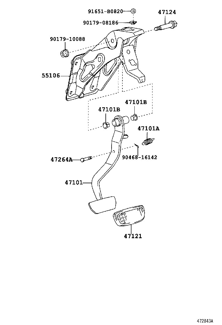  PREMIO ALLION |  BRAKE PEDAL BRACKET