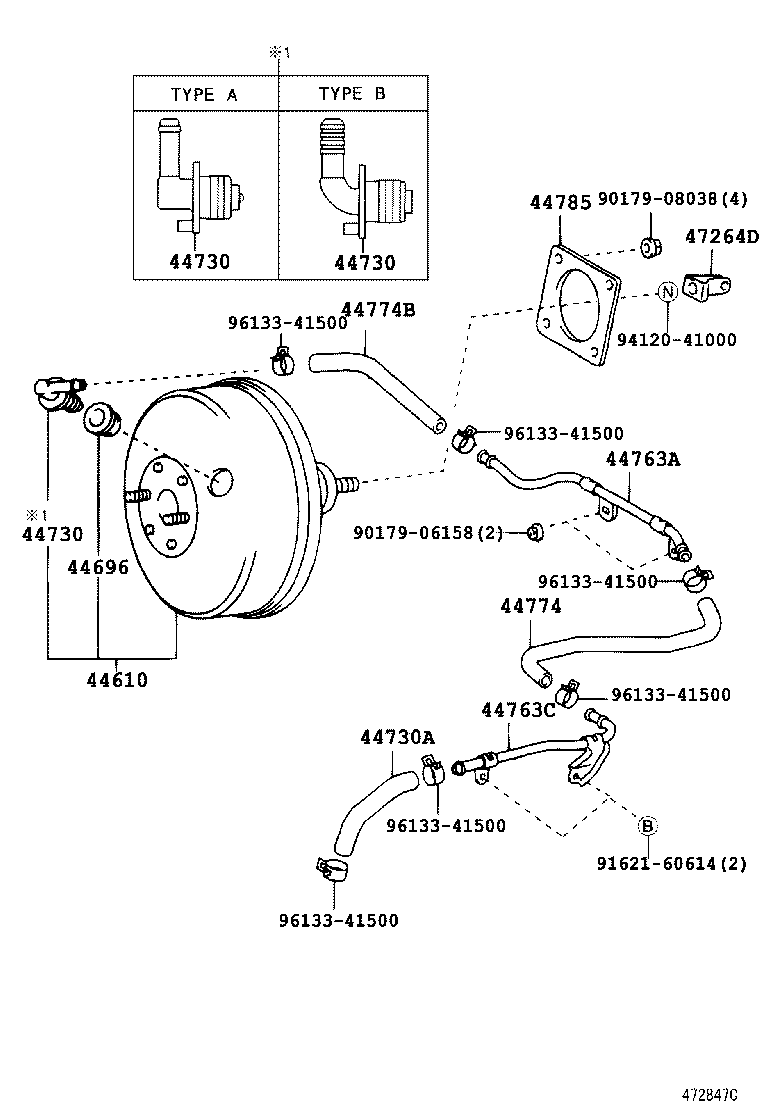  PREMIO ALLION |  BRAKE BOOSTER VACUUM TUBE