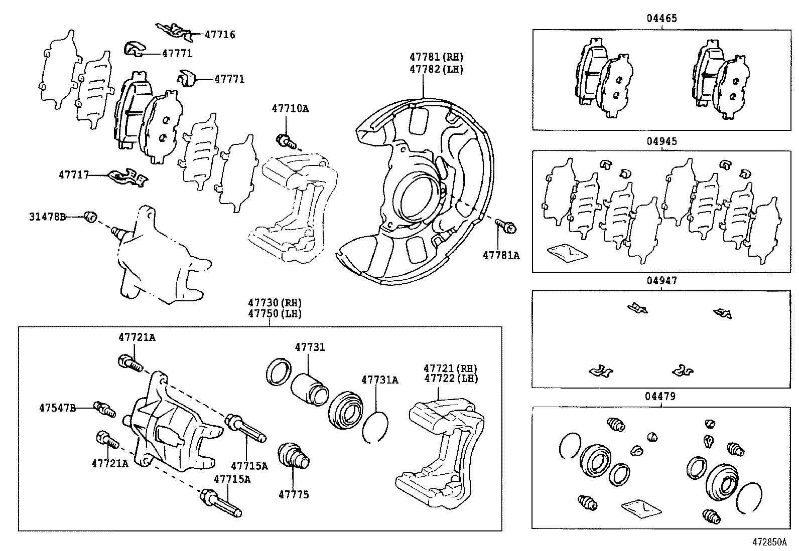  PREMIO ALLION |  FRONT DISC BRAKE CALIPER DUST COVER