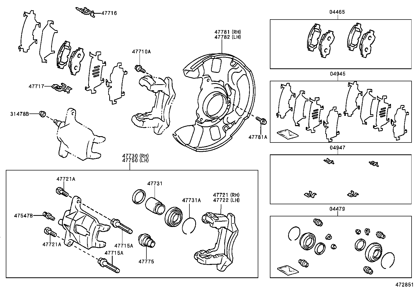  PREMIO ALLION |  FRONT DISC BRAKE CALIPER DUST COVER
