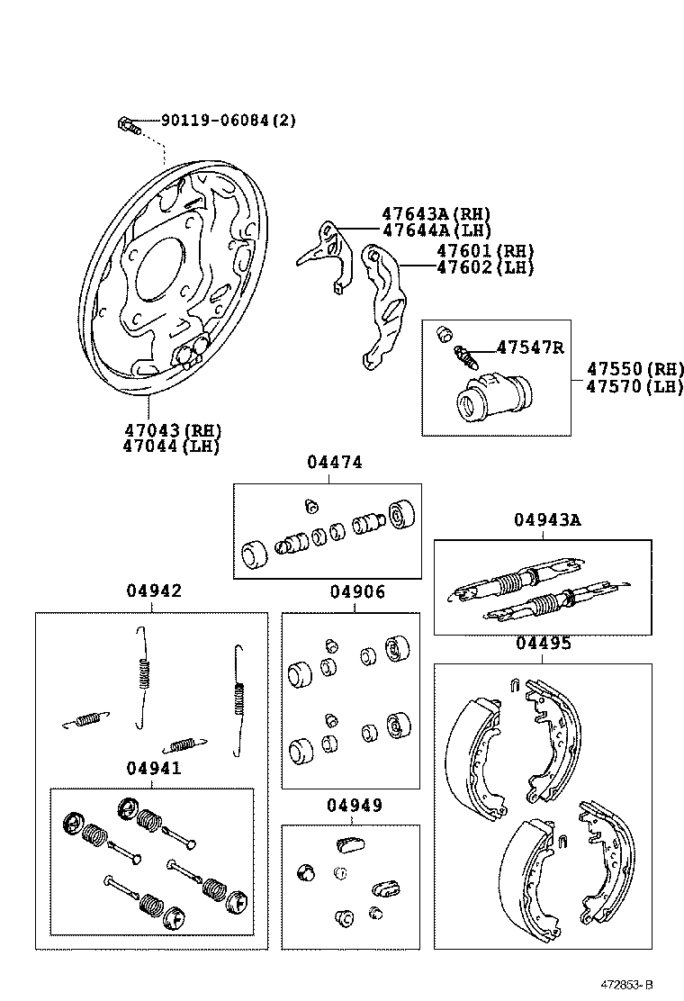  PREMIO ALLION |  REAR DRUM BRAKE WHEEL CYLINDER BACKING PLATE