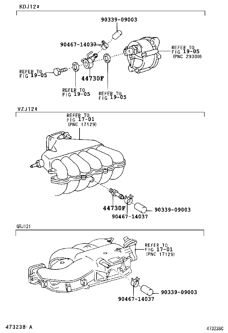  LAND CRUISER PRADO |  BRAKE BOOSTER VACUUM TUBE