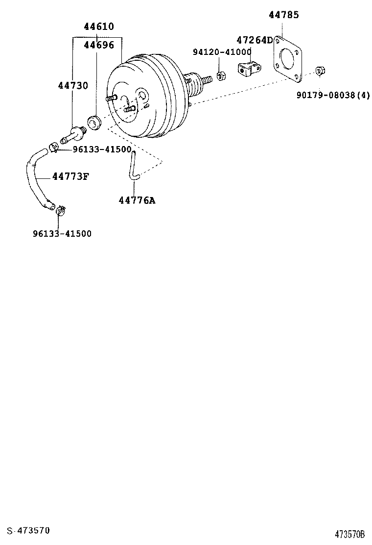  WISH |  BRAKE BOOSTER VACUUM TUBE