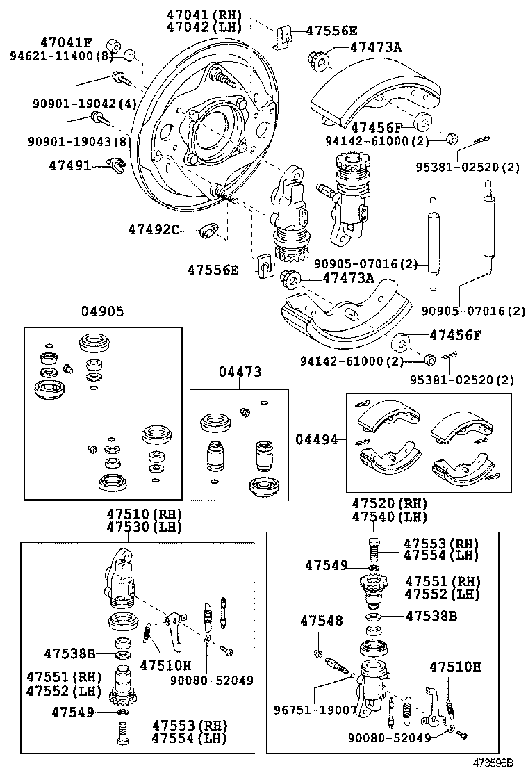 DYNA TOYOACE | FRONT DRUM BRAKE WHEEL CYLINDER BACKING PLATE