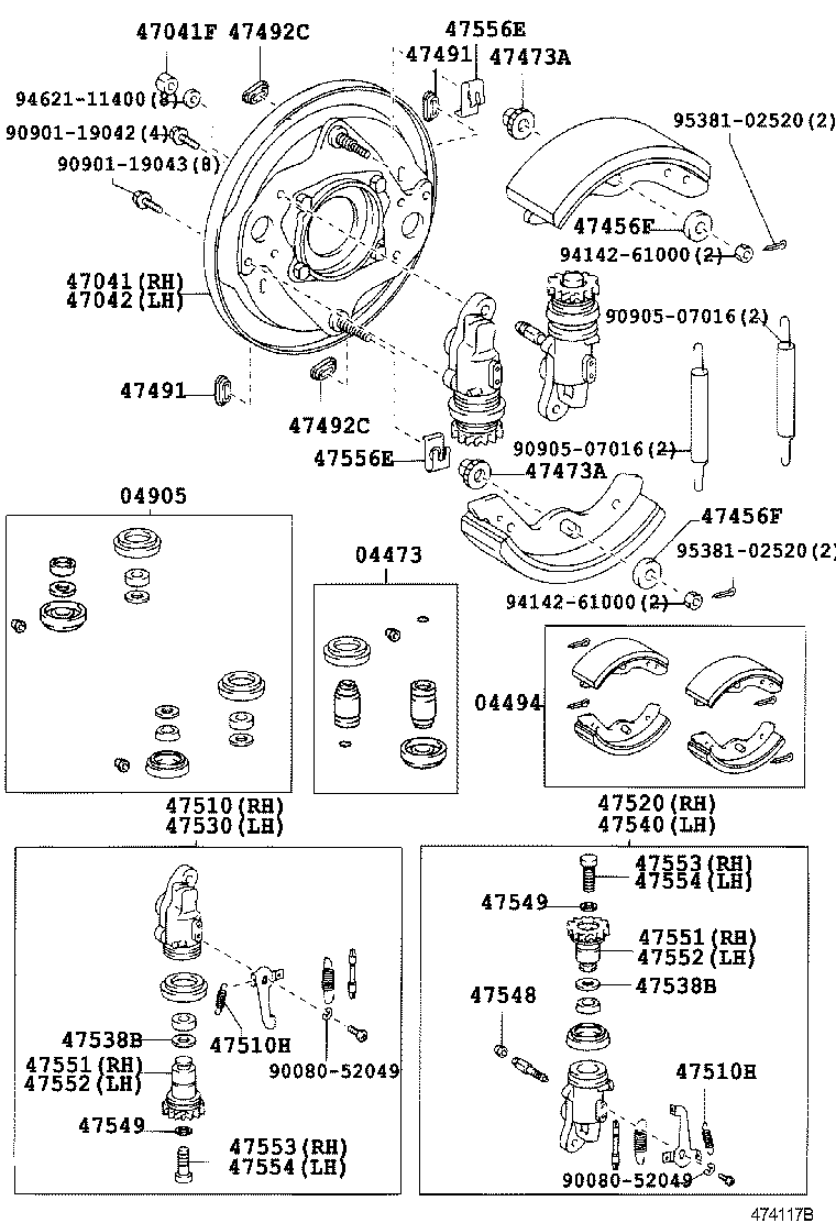  DYNA TOYOACE |  FRONT DRUM BRAKE WHEEL CYLINDER BACKING PLATE