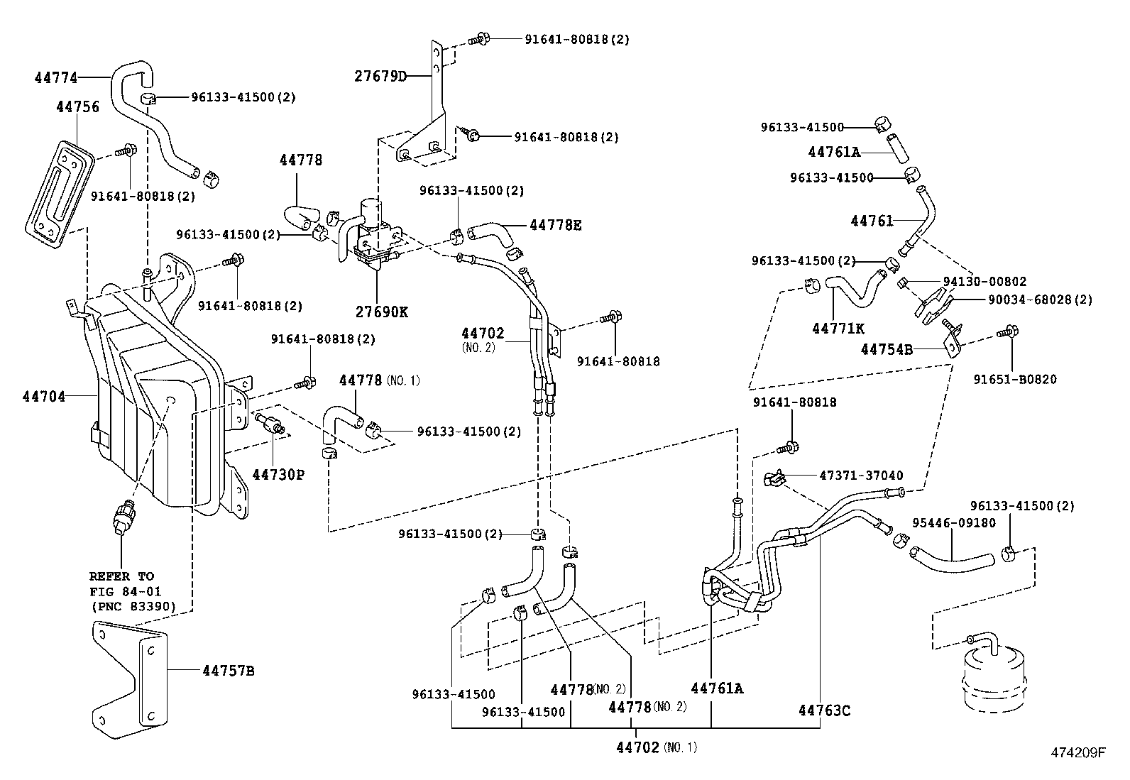  DYNA TOYOACE |  BRAKE BOOSTER VACUUM TUBE