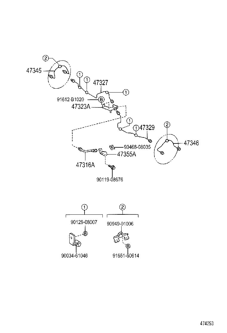  DYNA TOYOACE |  BRAKE TUBE CLAMP