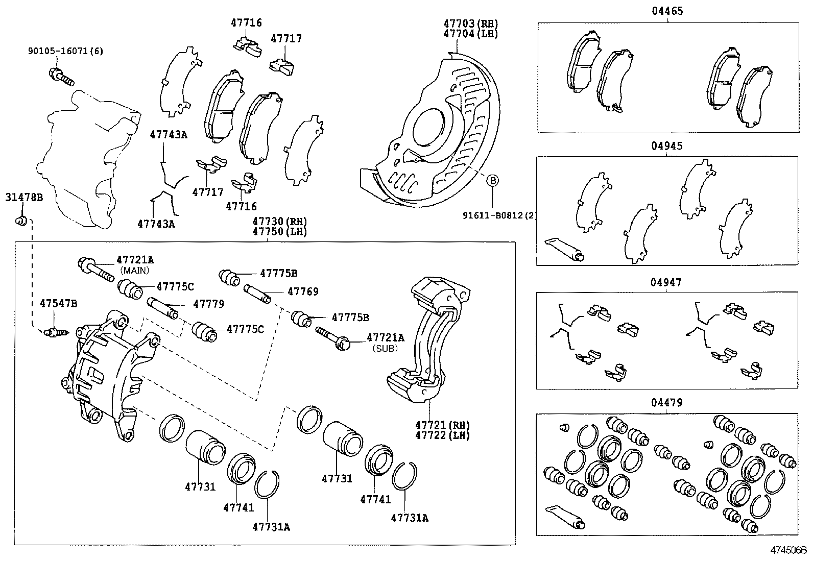  DYNA TOYOACE |  FRONT DISC BRAKE CALIPER DUST COVER