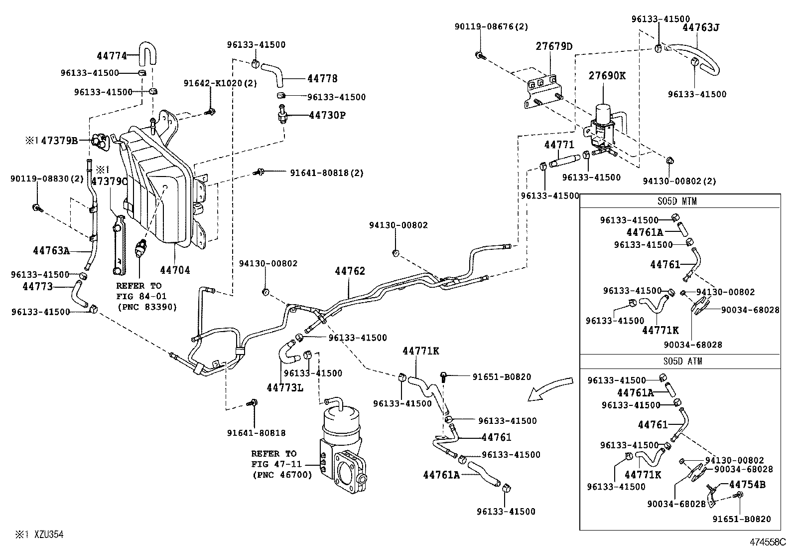  DYNA TOYOACE |  BRAKE BOOSTER VACUUM TUBE