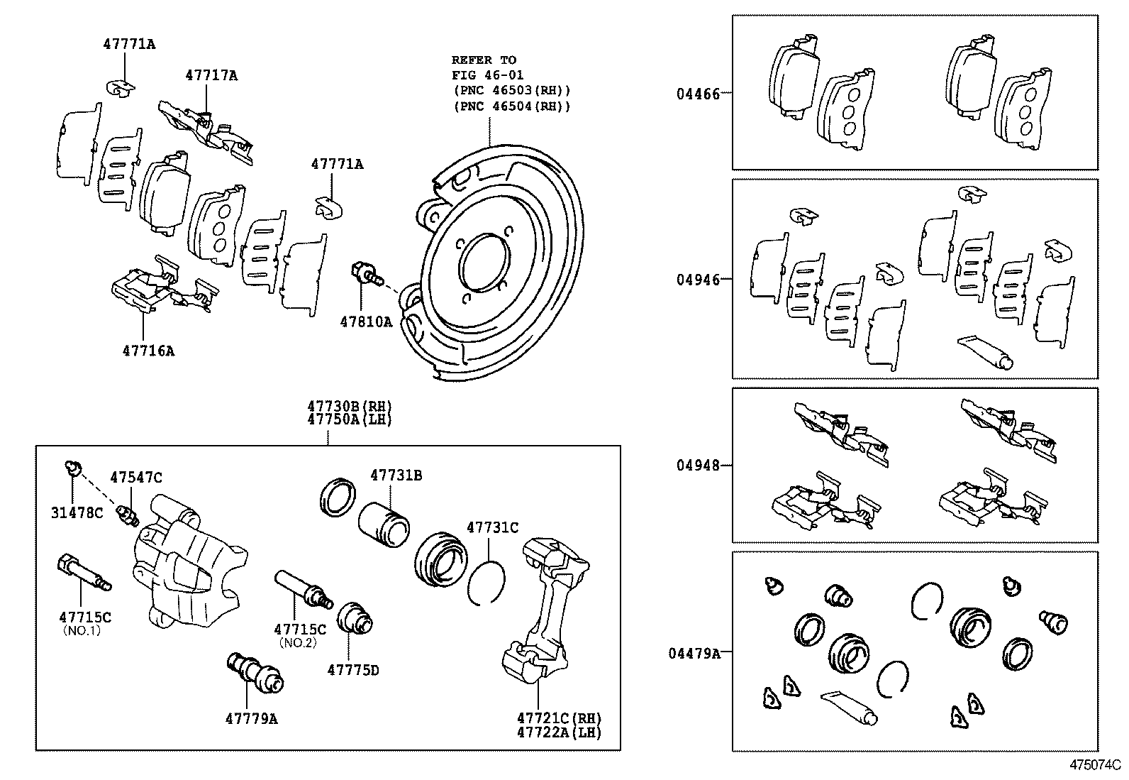  CAMRY |  REAR DISC BRAKE CALIPER DUST COVER