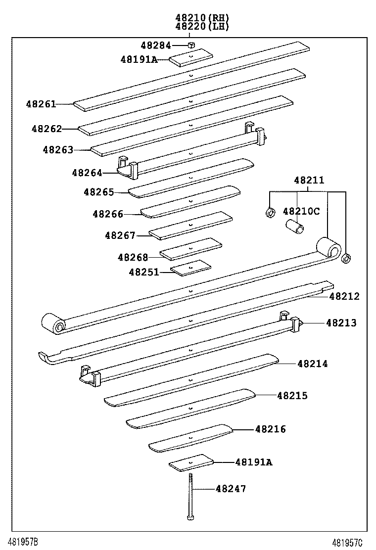  DYNA TOYOACE |  REAR SPRING SHOCK ABSORBER
