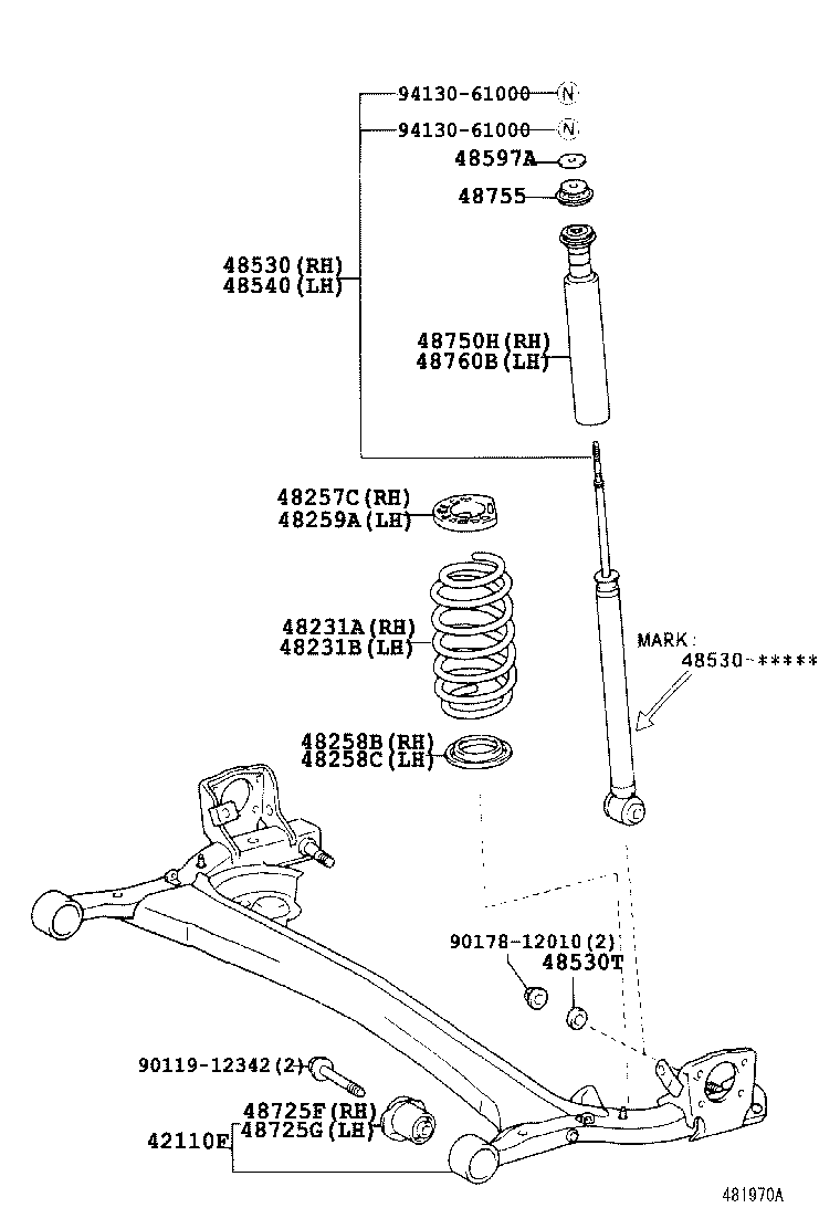  PORTE |  REAR SPRING SHOCK ABSORBER