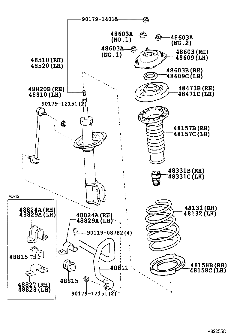  CAMRY |  FRONT SPRING SHOCK ABSORBER