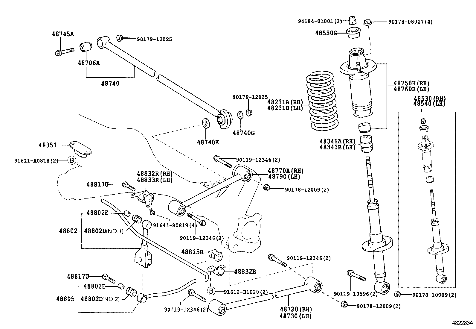  PORTE |  REAR SPRING SHOCK ABSORBER