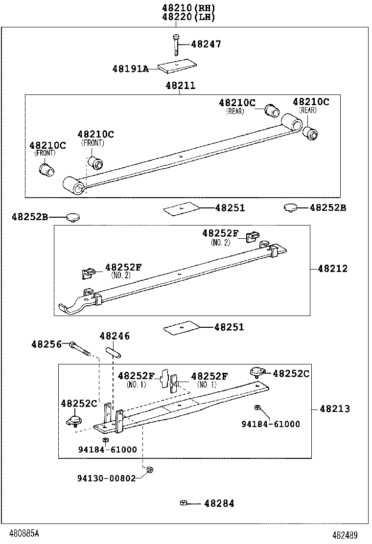  DYNA TOYOACE |  REAR SPRING SHOCK ABSORBER