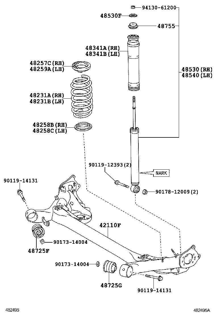  AURIS |  REAR SPRING SHOCK ABSORBER
