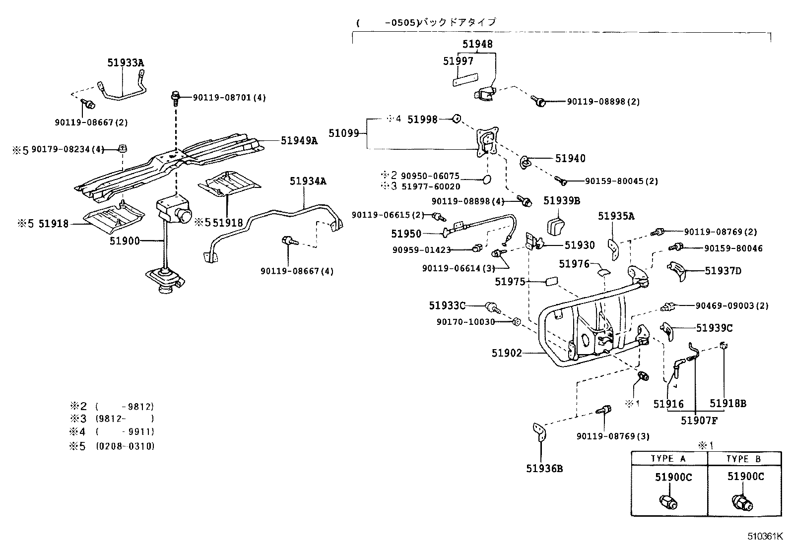  LAND CRUISER 100 |  SPARE WHEEL CARRIER