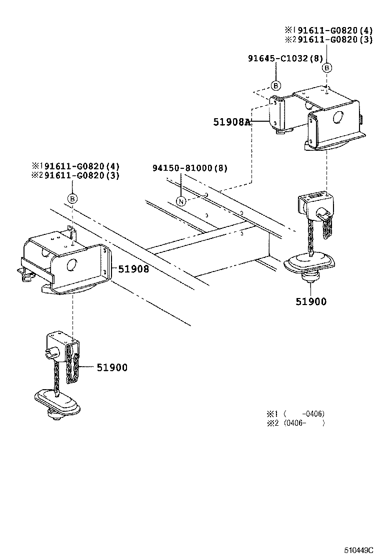  DYNA TOYOACE |  SPARE WHEEL CARRIER