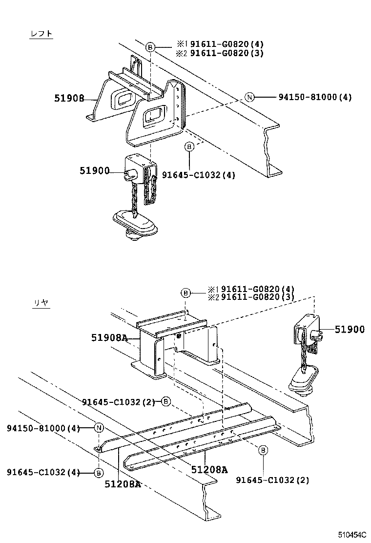  DYNA TOYOACE |  SPARE WHEEL CARRIER