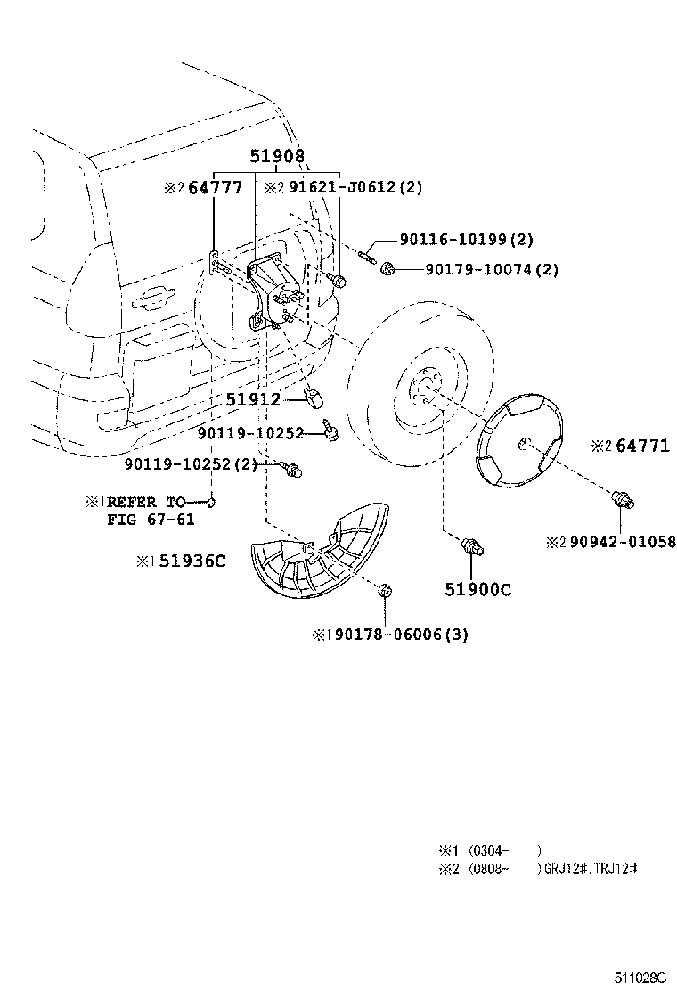  LAND CRUISER PRADO |  SPARE WHEEL CARRIER