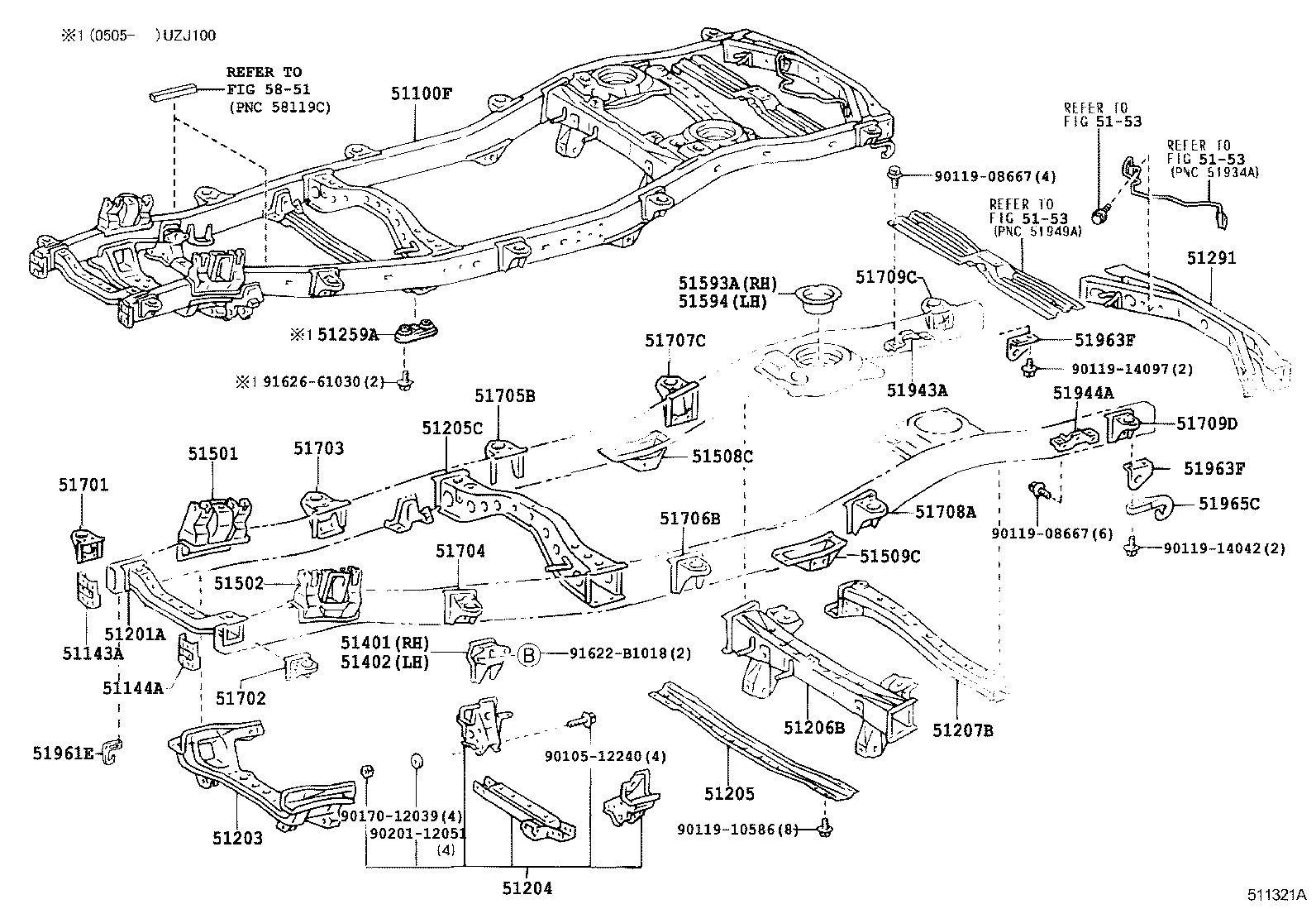  LAND CRUISER 100 |  FRAME