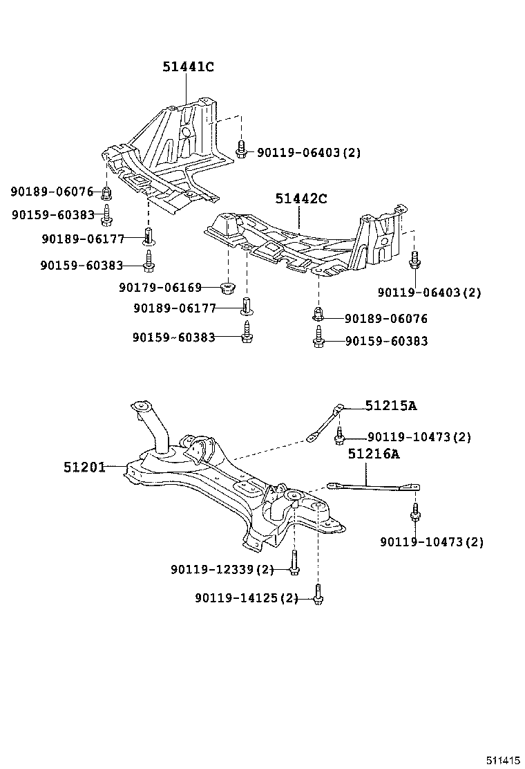  PORTE |  SUSPENSION CROSSMEMBER UNDER COVER