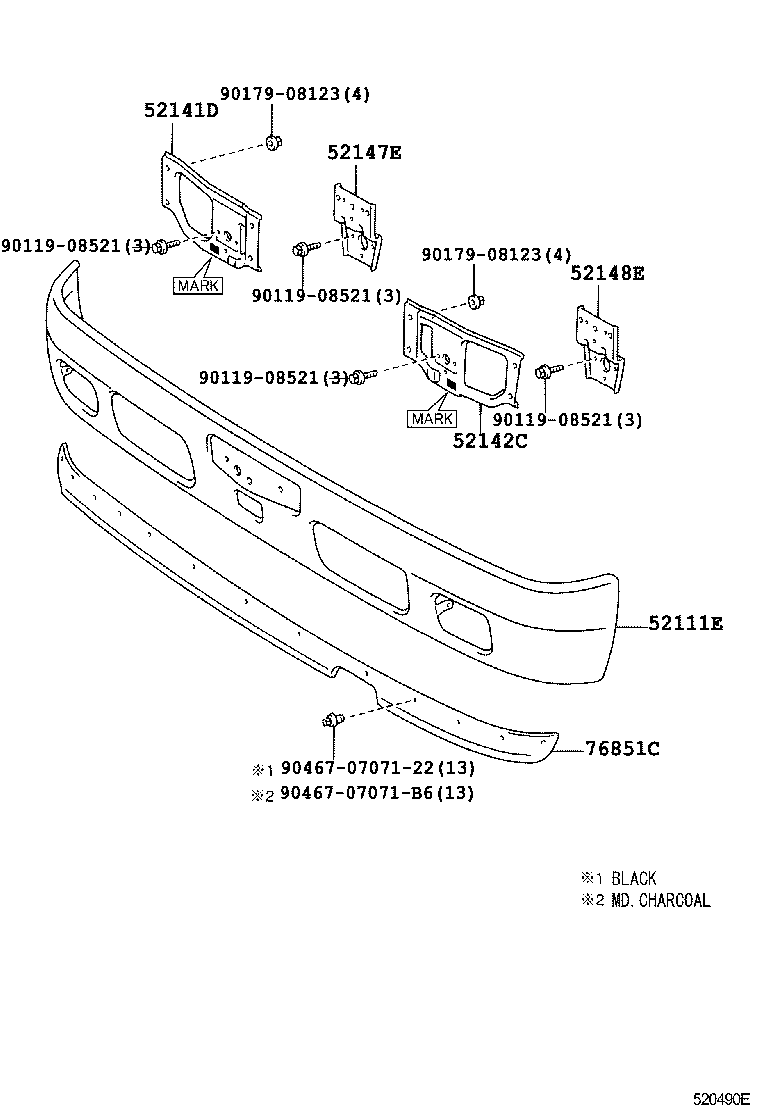  DYNA TOYOACE |  FRONT BUMPER BUMPER STAY