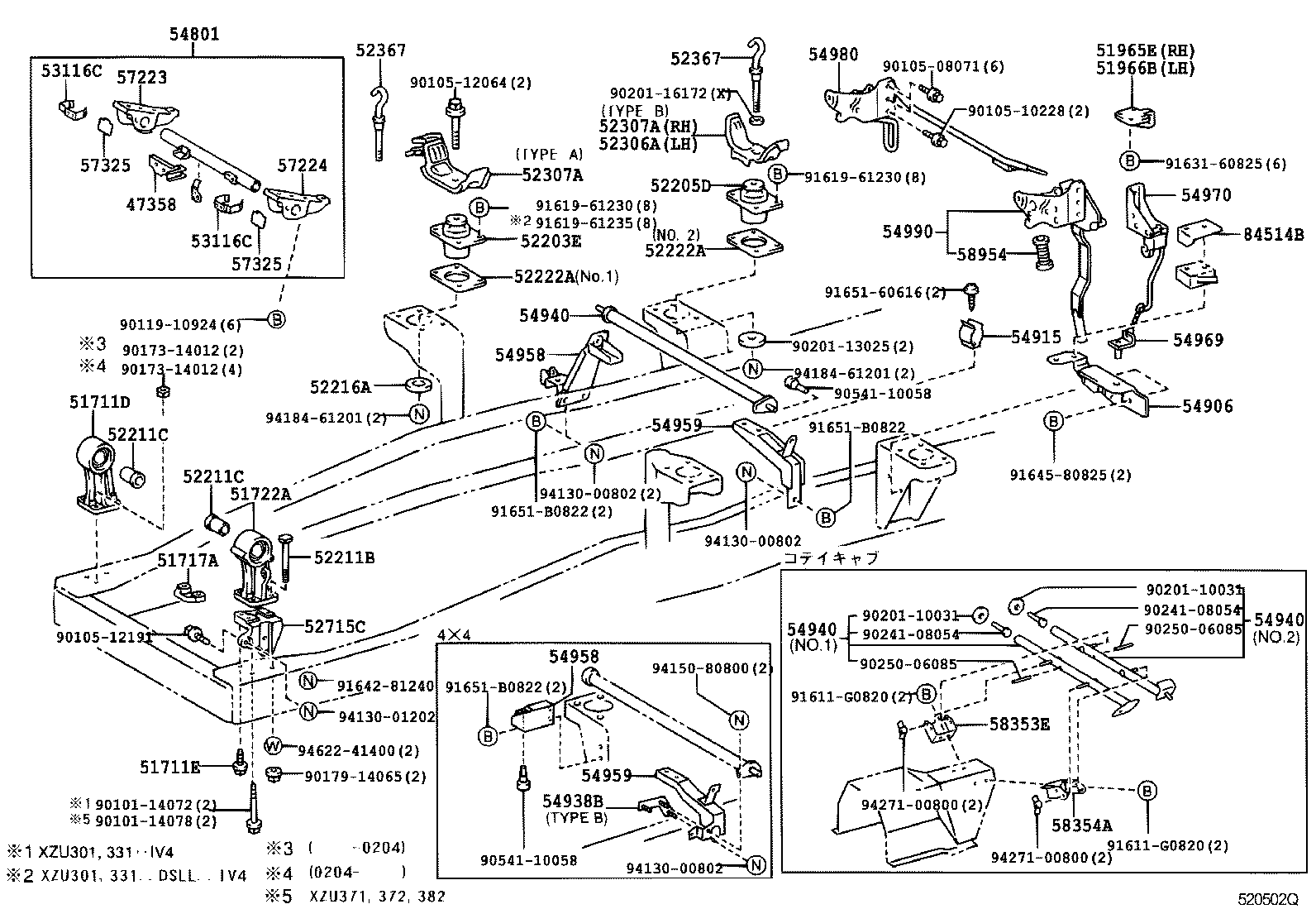  DYNA TOYOACE |  CAB MOUNTING BODY MOUNTING